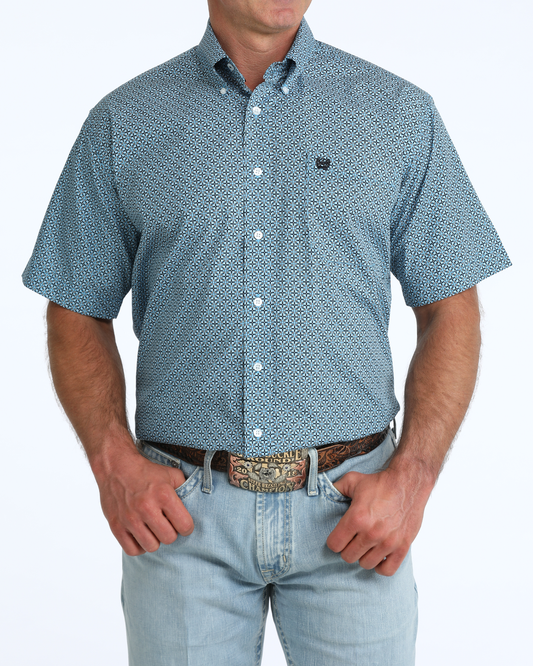 Men's Classic Fit Button-Down Western Shirt