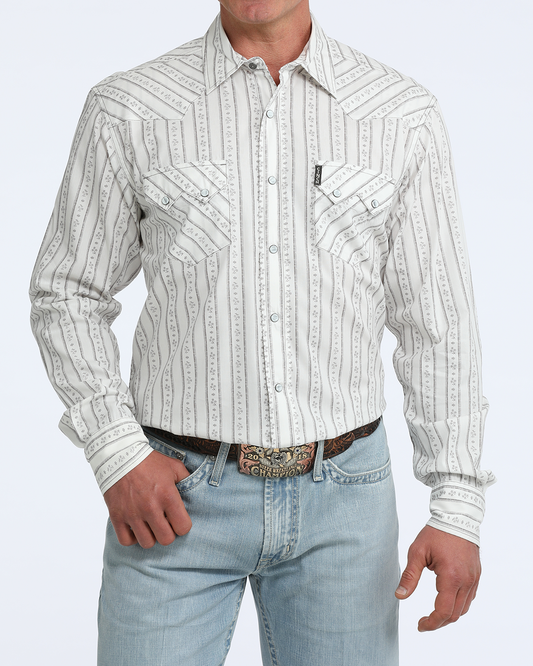 Men's Modern Fit Snap Front Western Shirt