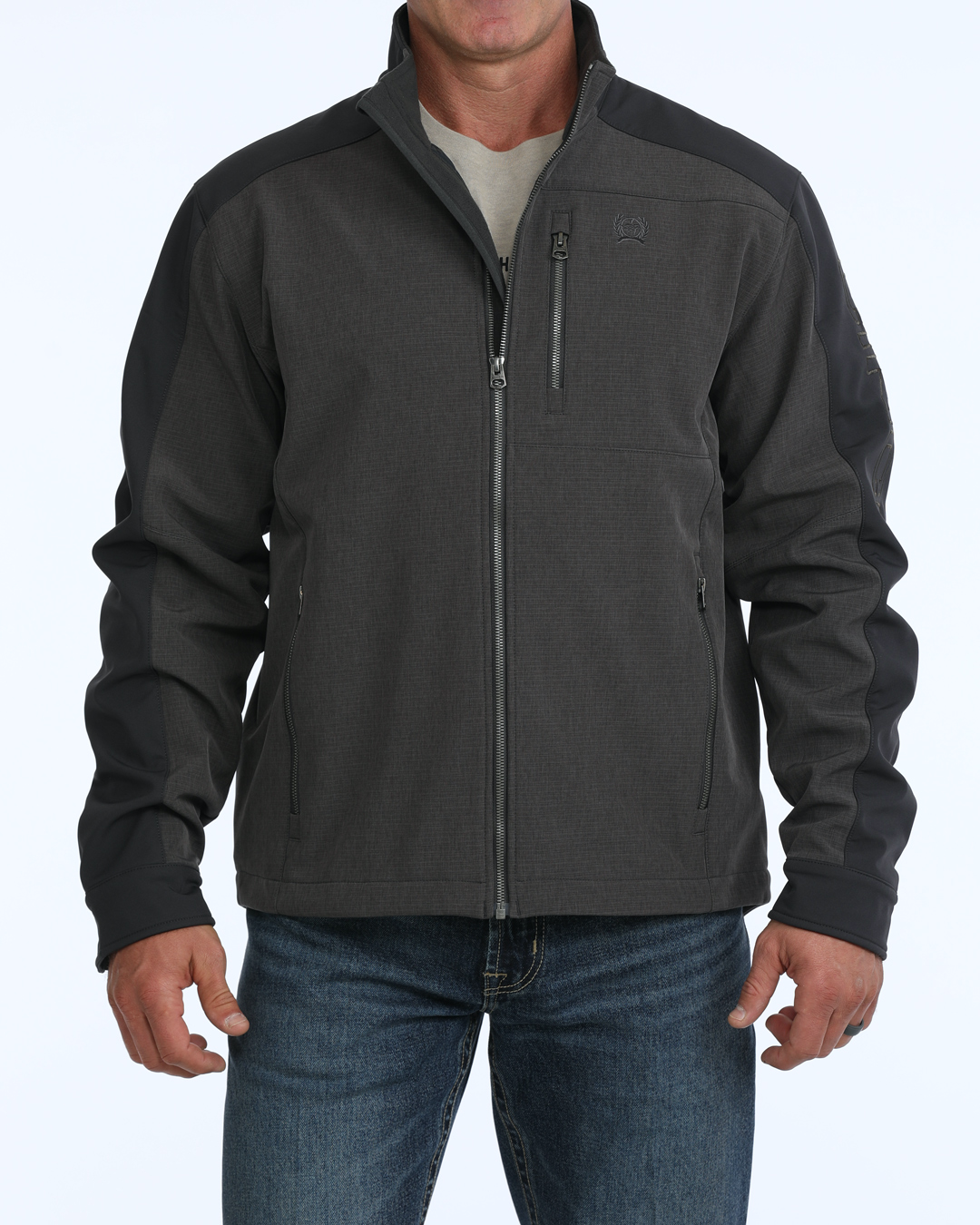 Cinch Men's Color Block Bonded Jacket - Brown (MWJ1946001) - view 1