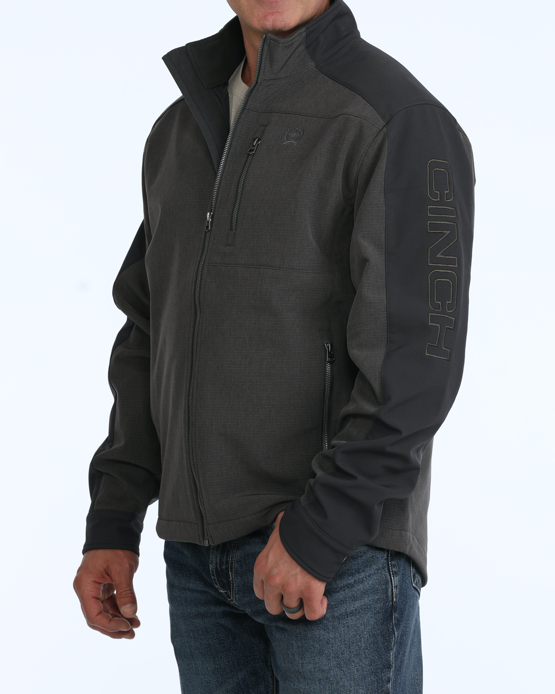 Cinch Men's Color Block Bonded Jacket - Brown (MWJ1946001) - view 2