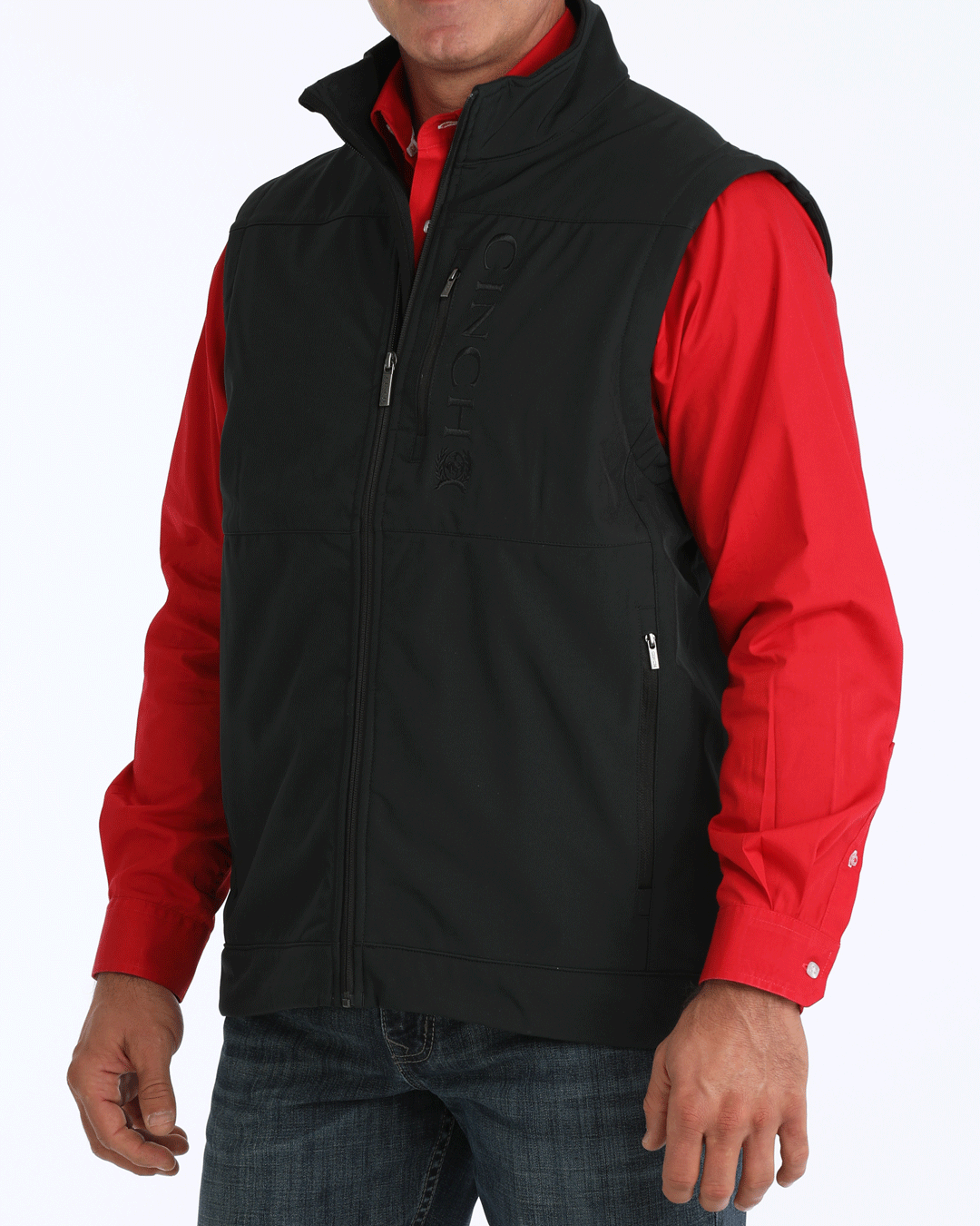 Cinch Men's Concealed Carry Bonded Vest - Black (MWV1082001) - view 2