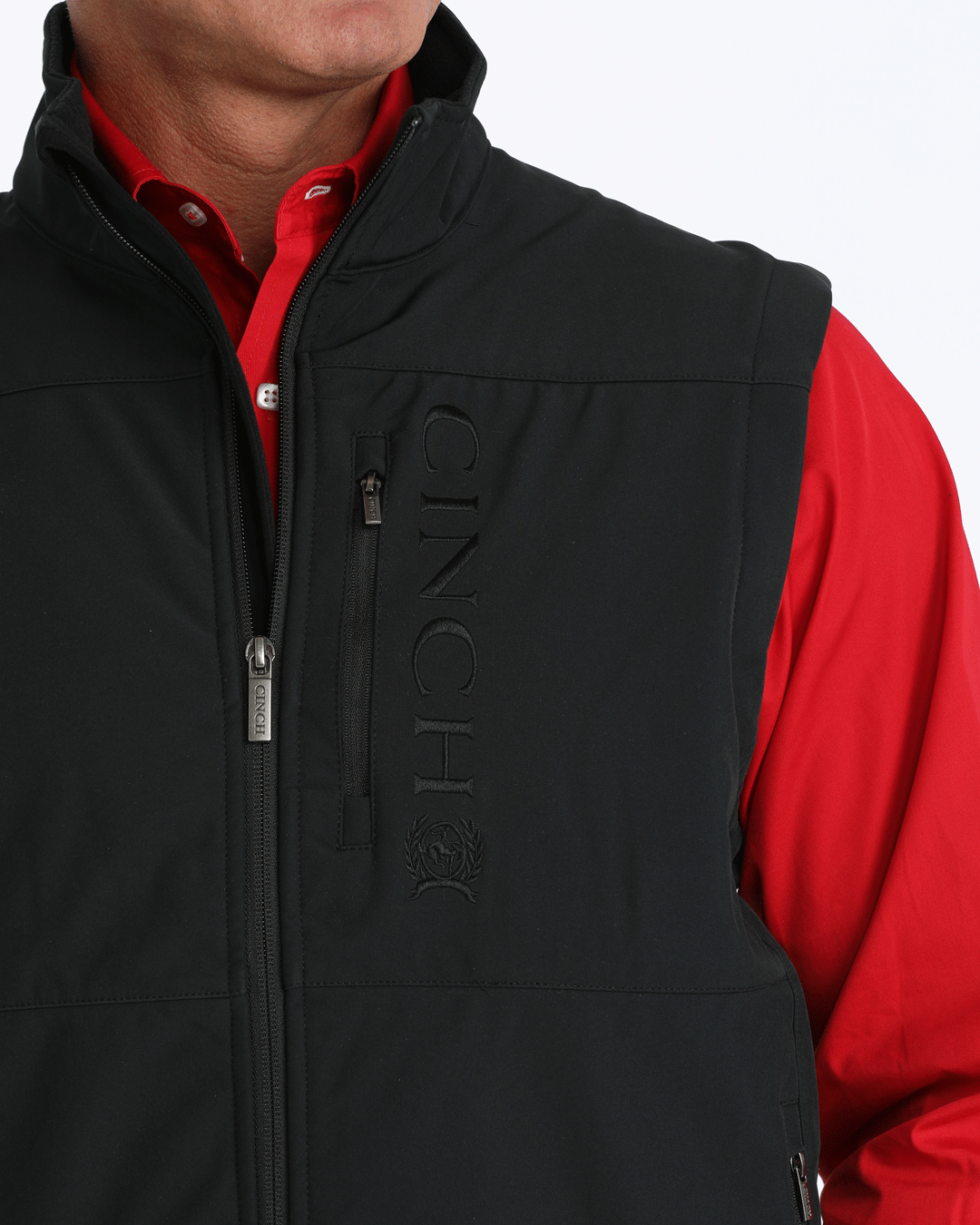 Cinch Men's Concealed Carry Bonded Vest - Black (MWV1082001) - view 3