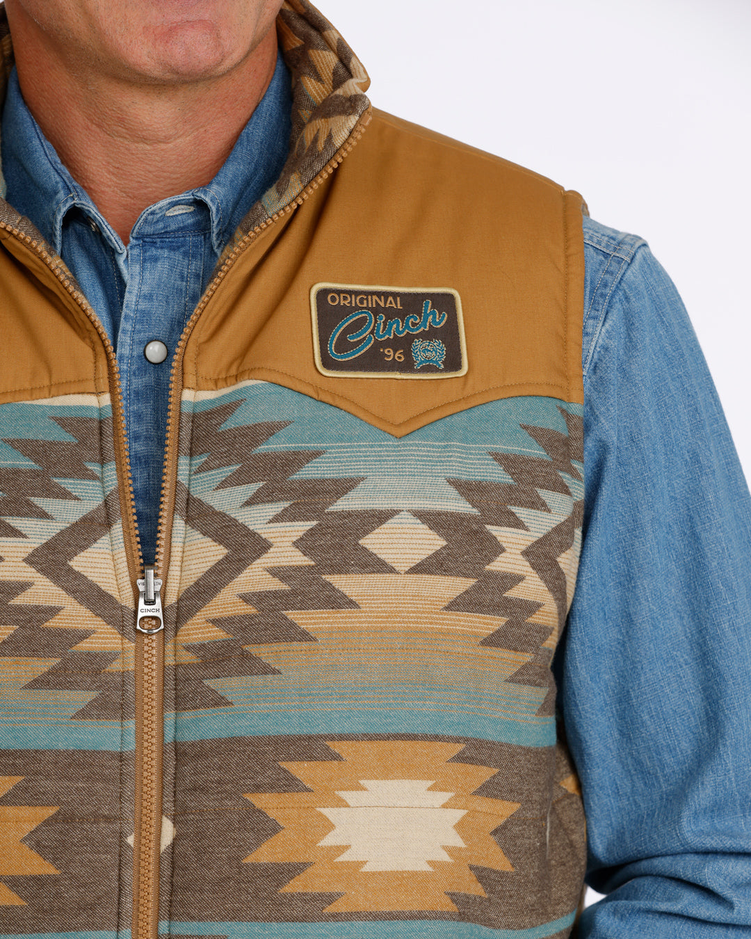 Cinch Men's Reversible Quilted Vest - Multi (MWV1956001) - view 6
