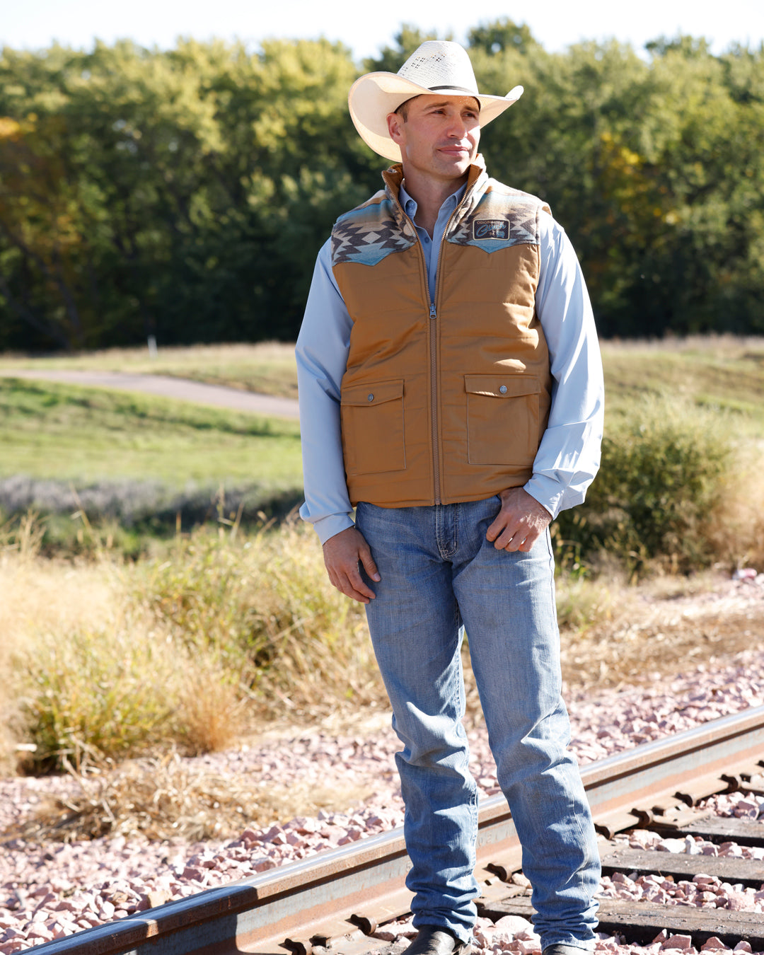 Cinch Men's Reversible Quilted Vest - Multi (MWV1956001) - view 7