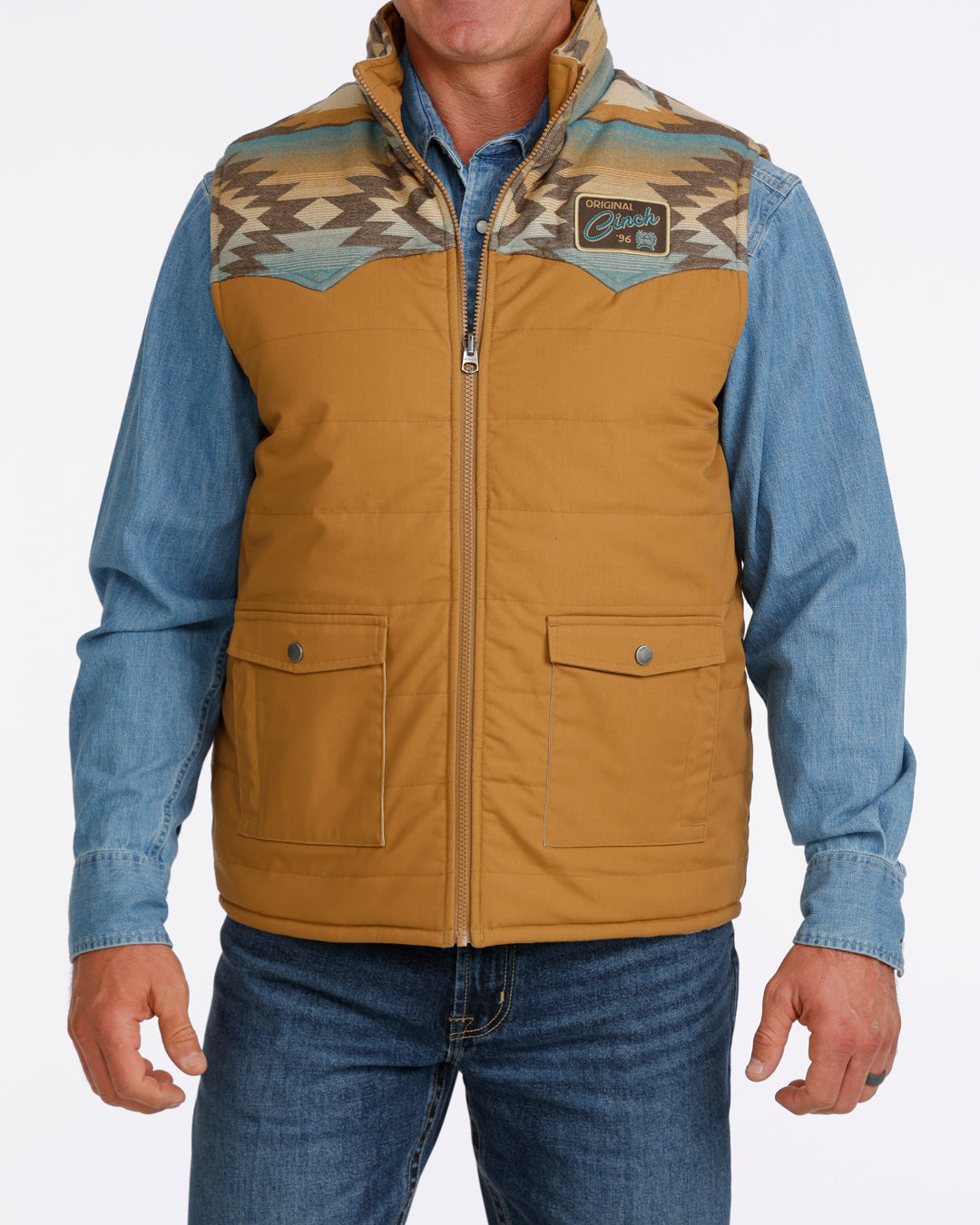 Cinch Men's Reversible Quilted Vest - Multi (MWV1956001) - view 1