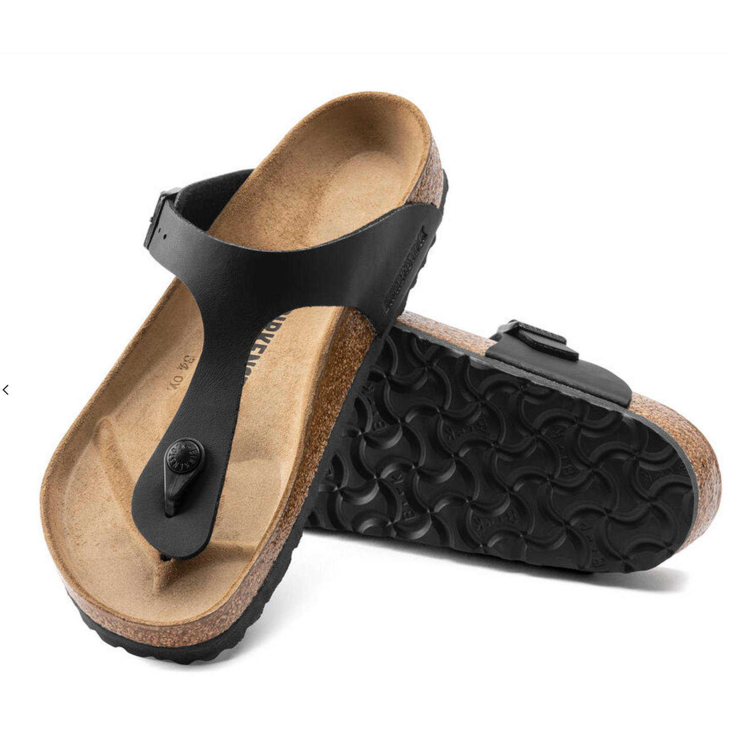 nan Birkenstock Women's Gizeh Sandal Black Birko-Flor, nan: 37, nan: R, nan: nan