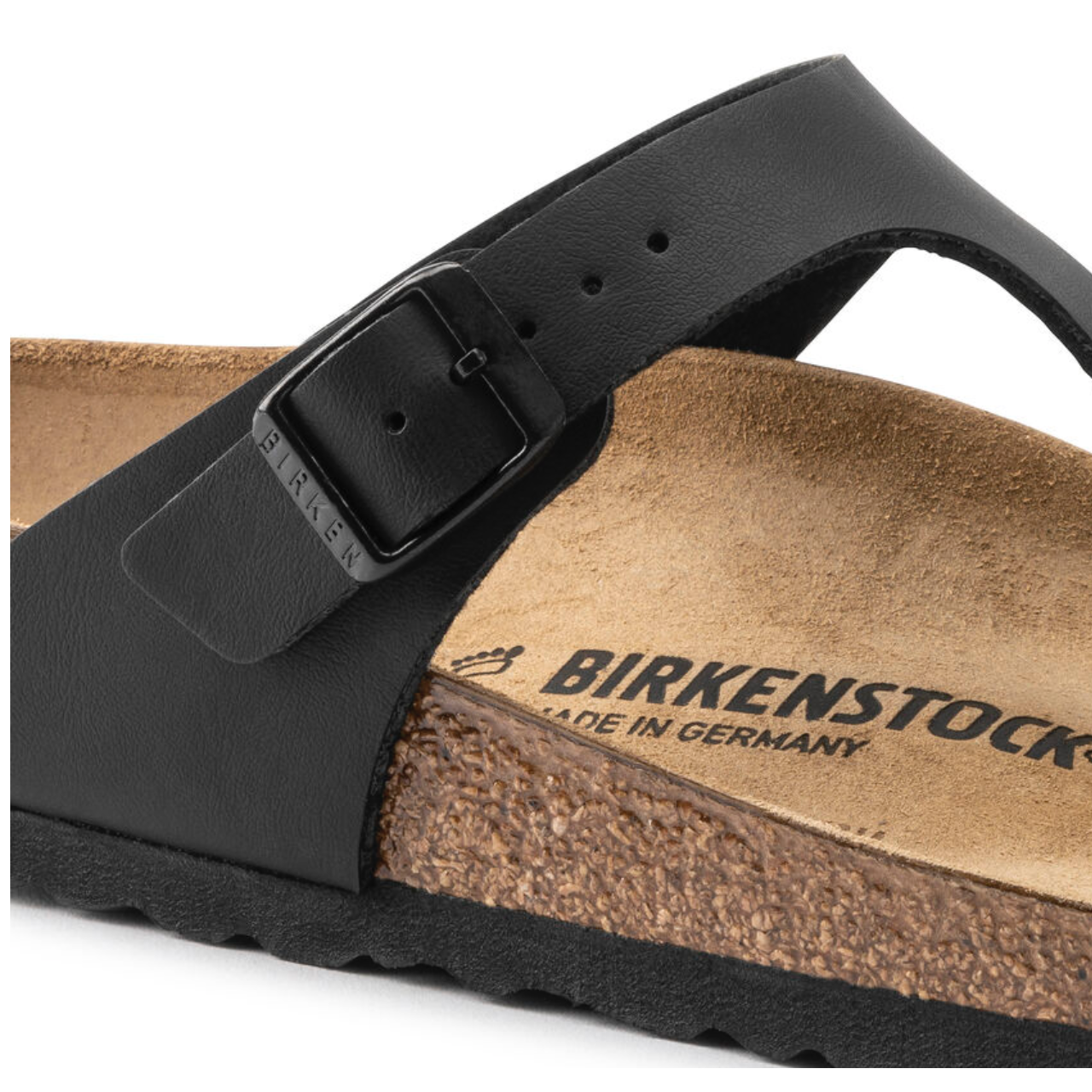 nan Birkenstock Women's Gizeh Sandal Black Birko-Flor, nan: 39, nan: R, nan: nan