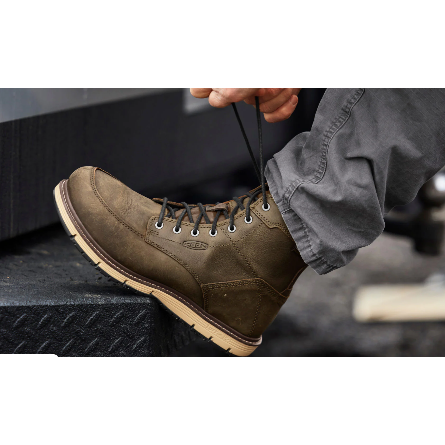 nan Keen Men's San Jose Wedge 6 Inch Soft Toe WP Work Boot, nan: 7.5, nan: EE, nan: nan