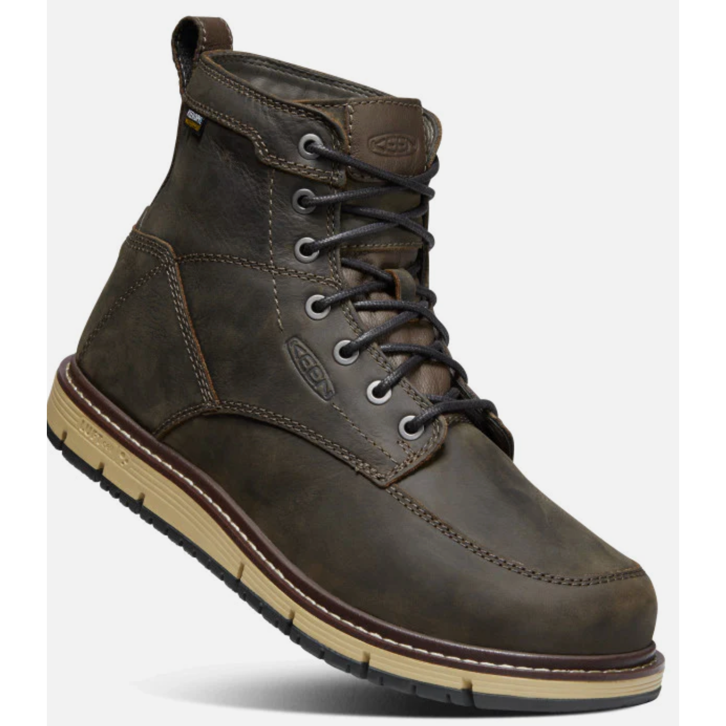 nan Keen Men's San Jose Wedge 6 Inch Soft Toe WP Work Boot, nan: 8, nan: D, nan: nan