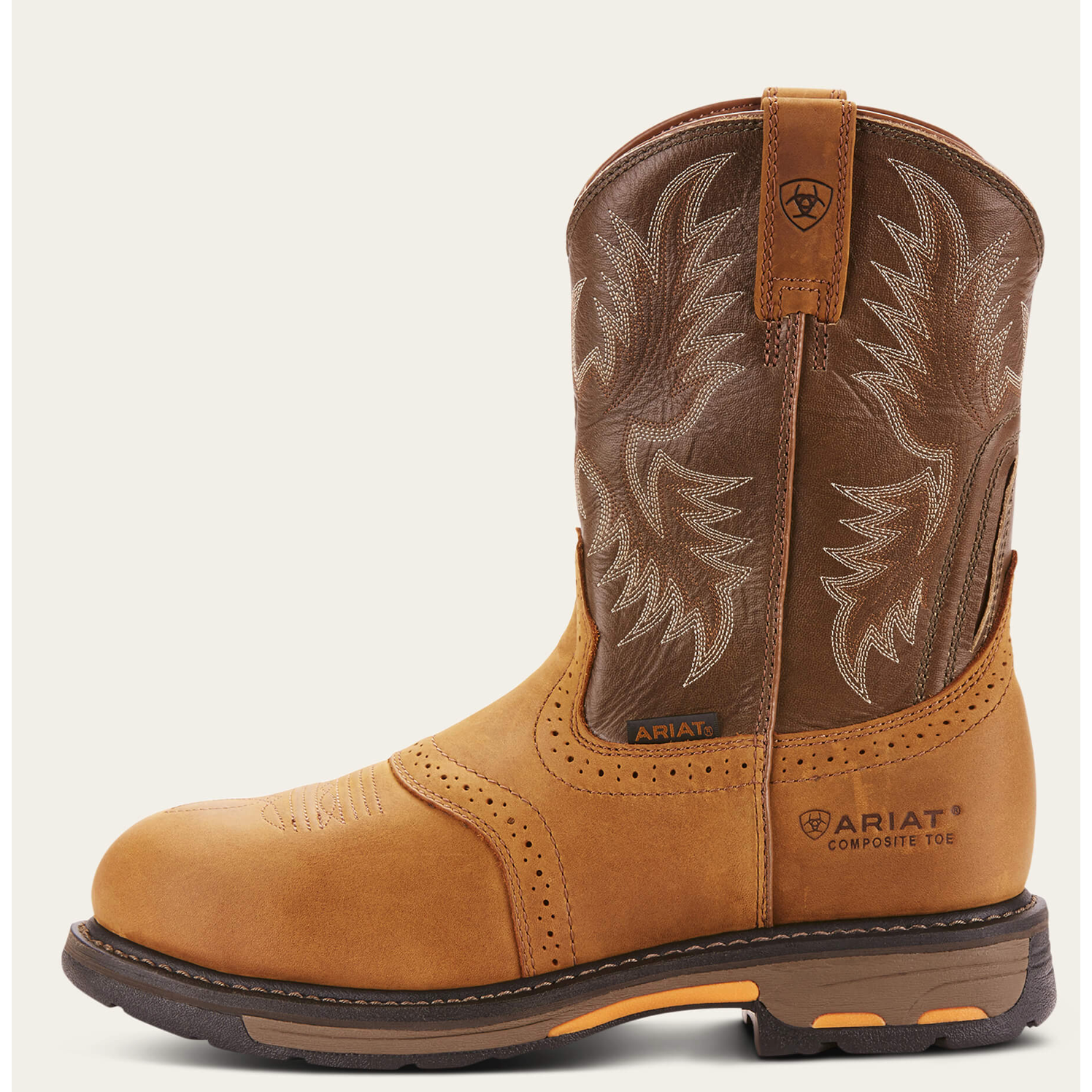 nan Ariat Men's Workhog Pull On Composite Toe Work Boot, nan: 7.5, nan: D, nan: nan