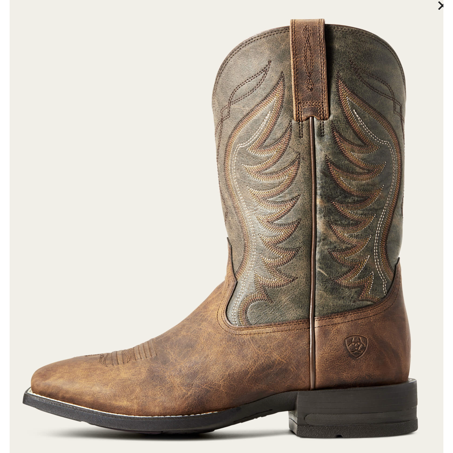 nan Ariat Men's Amos Western Boot Sorrel Crunch, nan: 7, nan: EE, nan: nan