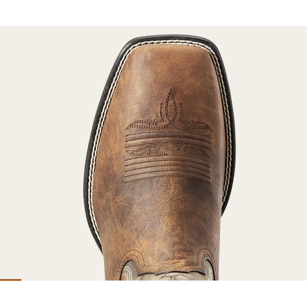nan Ariat Men's Amos Western Boot Sorrel Crunch, nan: 7.5, nan: EE, nan: nan