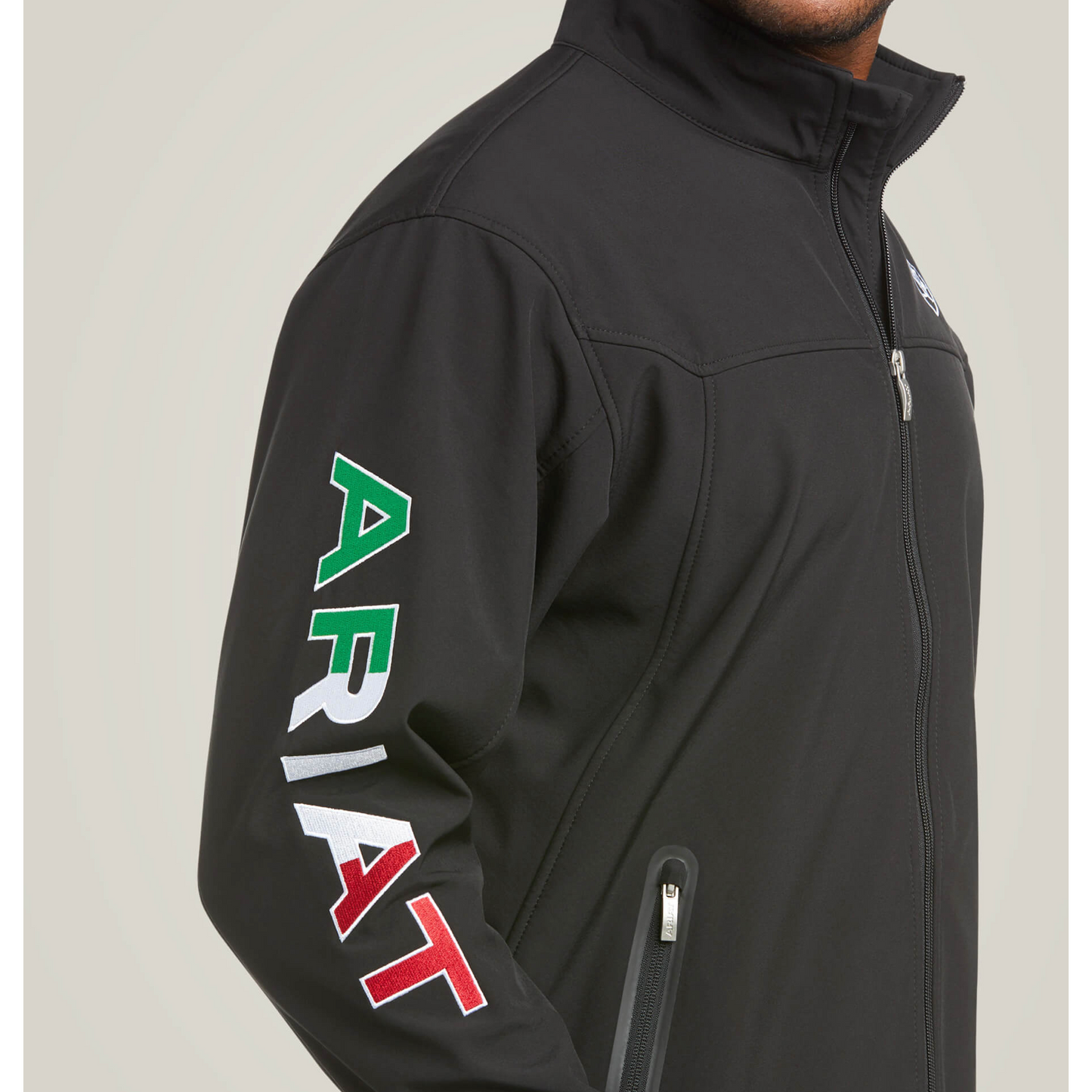 nan Ariat Men's New Team Softshell Mexico Jacket Black, nan: 2X-LARGE, nan: nan, nan: nan