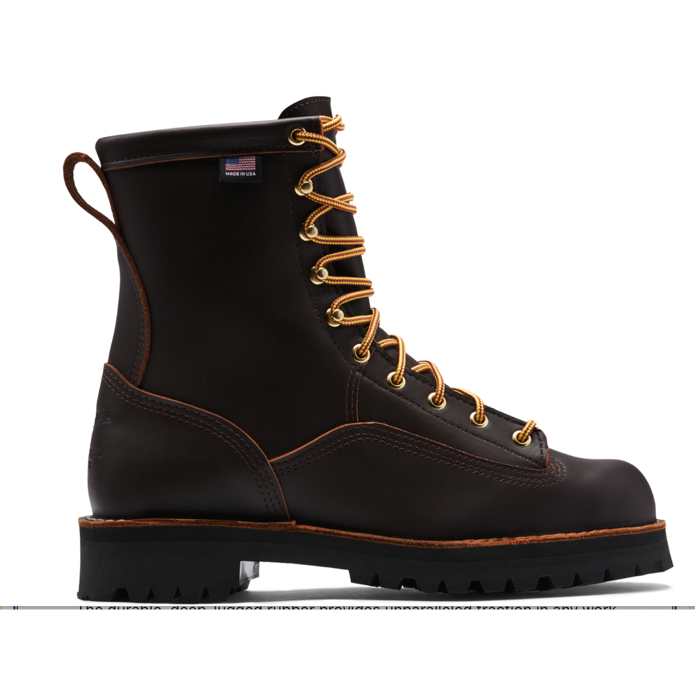nan Danner Men's  Rain Forest 8 Inch Soft Toe Work Boot, nan: 7, nan: EE, nan: nan