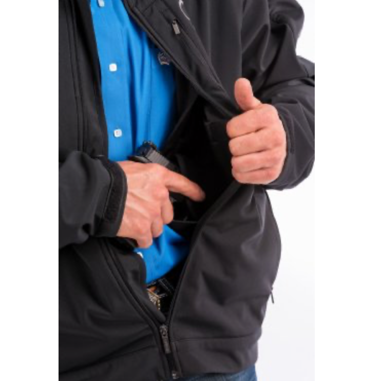 nan Cinch Men's Black Bonded Concealed Carry Jacket, nan: 2X-LARGE, nan: nan, nan: nan