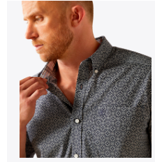 nan Ariat Men's Wrinkle Free Octavius Classic Fit Shirt, nan: M, nan: nan, nan: nan