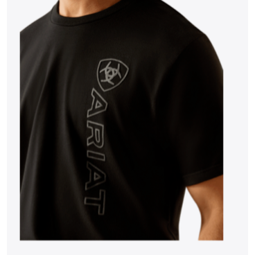 Ariat Mens Vertical Logo Short Sleeve T Shirt