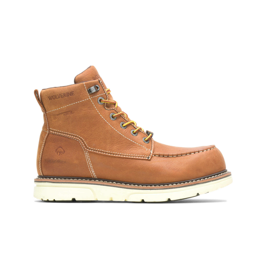 nan Wolverine Men's Durashocks I-90 6 Inch Wedge Soft Toe Work Boot, nan: 7.5, nan: XW, nan: nan