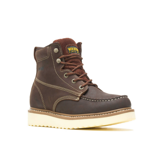 Wolverine Wolverine Men's Loader 6 Inch Soft Toe Wedge Work Boot, Size: 7, Width: M, nan: nan