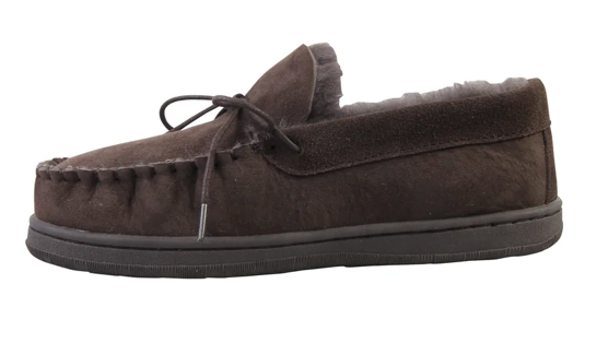 Superlamb Men's Deluxe Sheepskin Moccasin