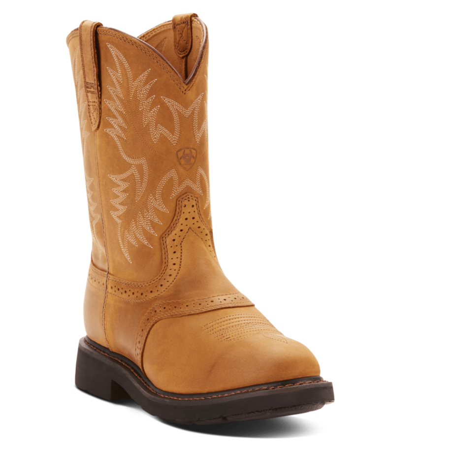 Ariat Men's Sierra Saddle Roper Toe Soft Toe Pull-On Work Boot