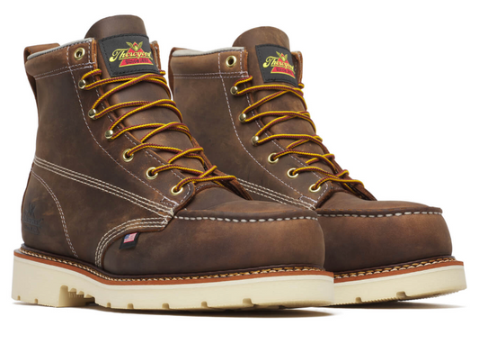 Thorogood Men's American Heritage 6 Inch Trail Crazy Horse Safety Toe Maxwell 90 Work Boot