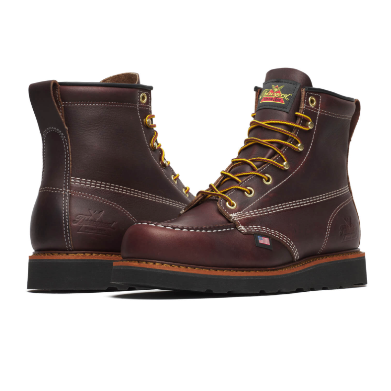 Thorogood Men's American Heritage 6 Inch Soft Toe Wedge Work Boot