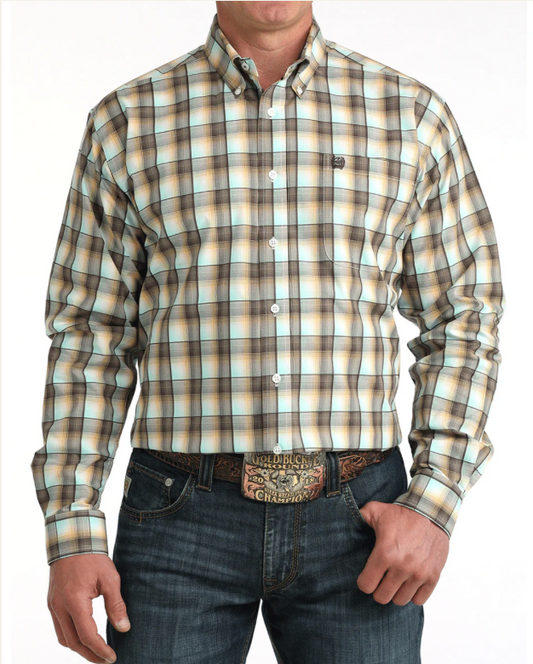 Cinch Men's Long Sleeve Button Down Top