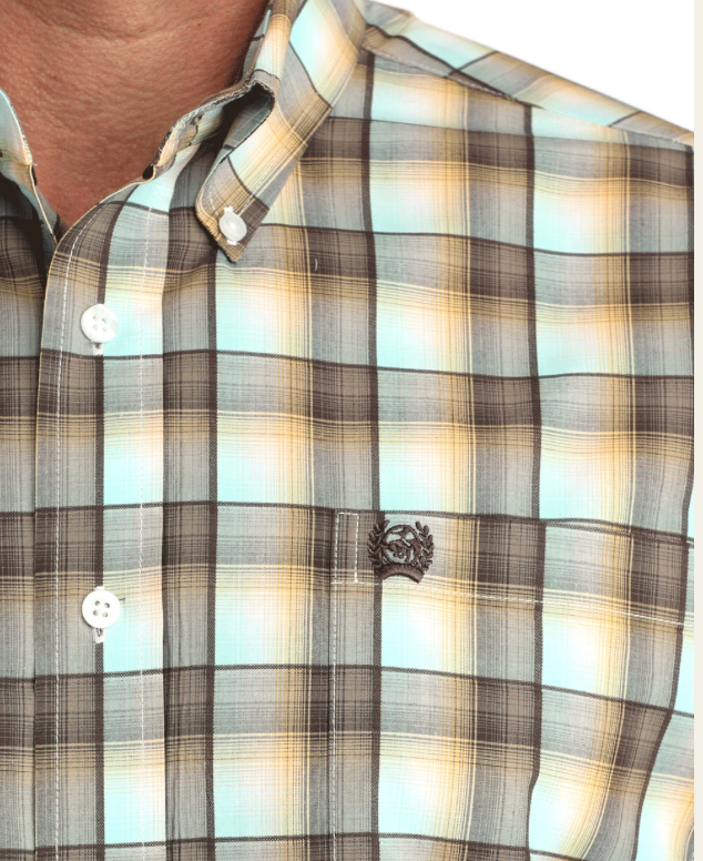 Cinch Men's Long Sleeve Button Down Top