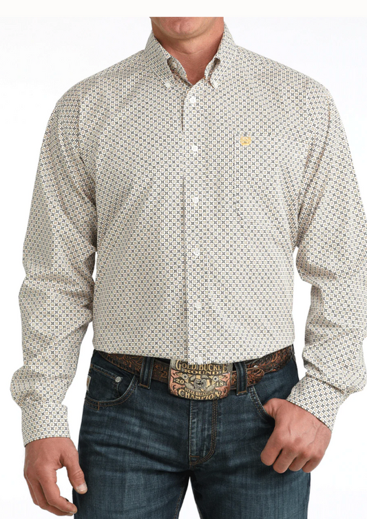 Cinch Men's Long Sleeve Button Down Top