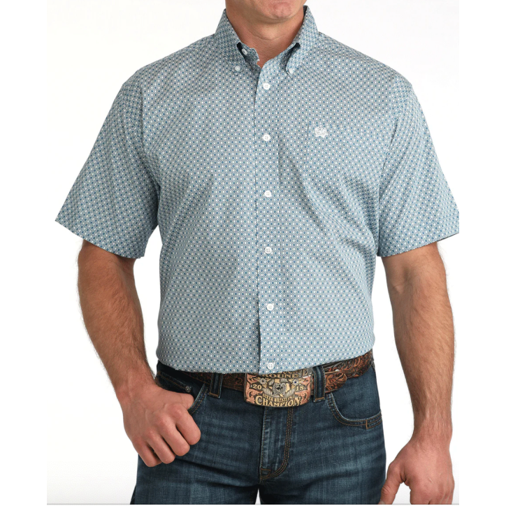 Cinch Men's Short Sleeve Button Down Western Shirt