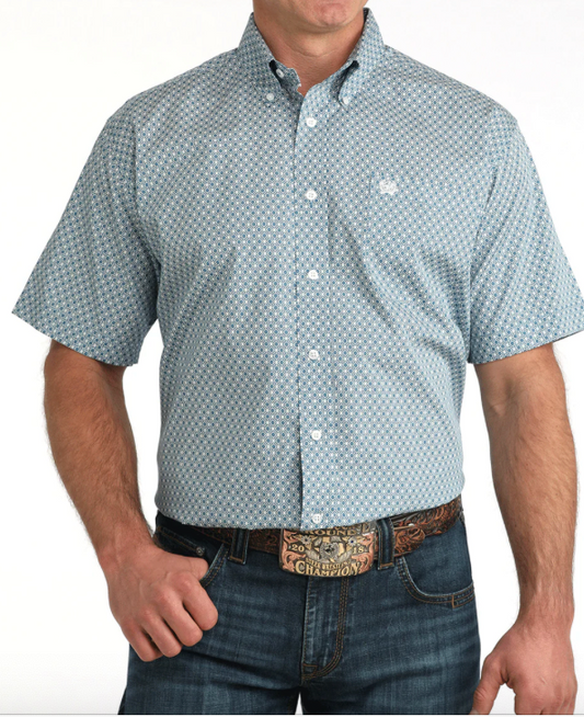 Cinch Men's Short Sleeve Button Down Western Shirt