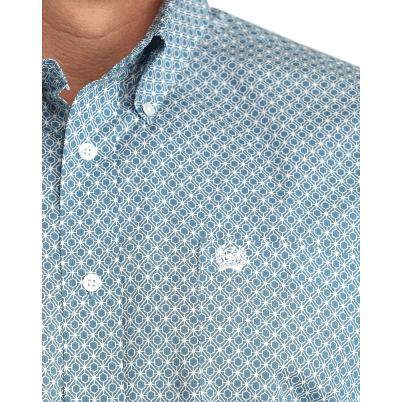 Cinch Men's Short Sleeve Button Down Western Shirt