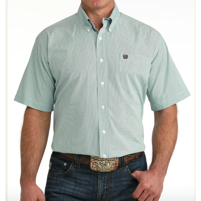 Cinch Men's Short Sleeve Button Down Western Shirt