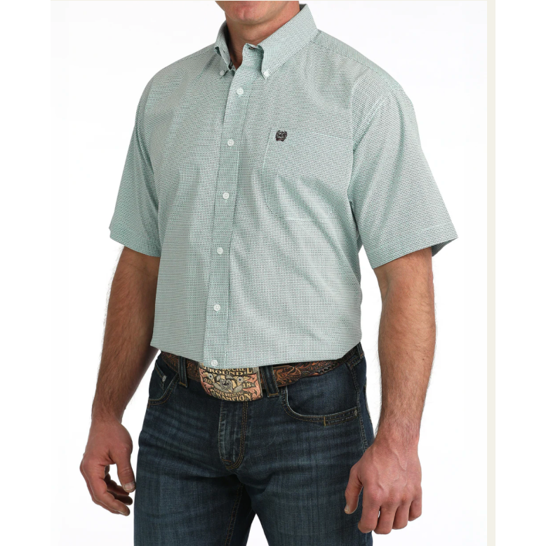 Cinch Men's Short Sleeve Button Down Western Shirt