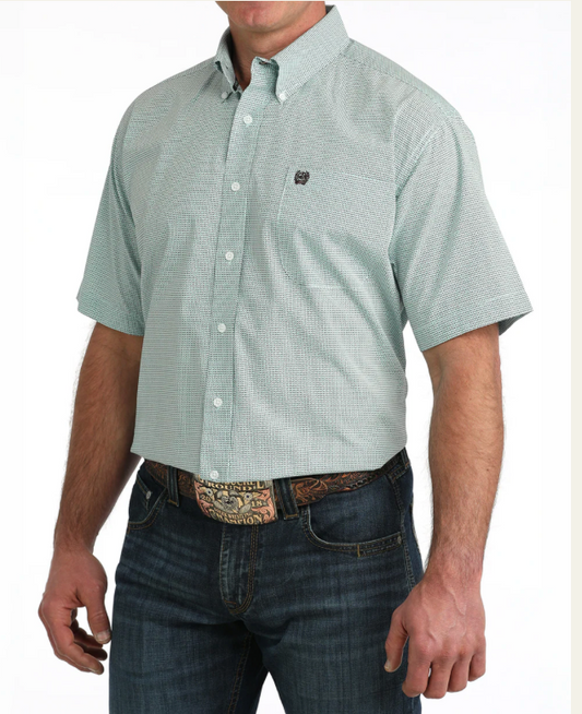 Cinch Men's Short Sleeve Button Down Western Shirt