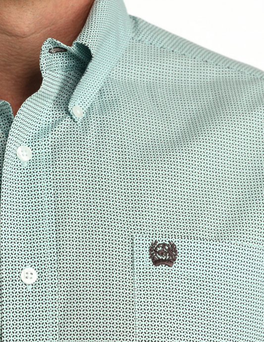 Cinch Men's Short Sleeve Button Down Western Shirt