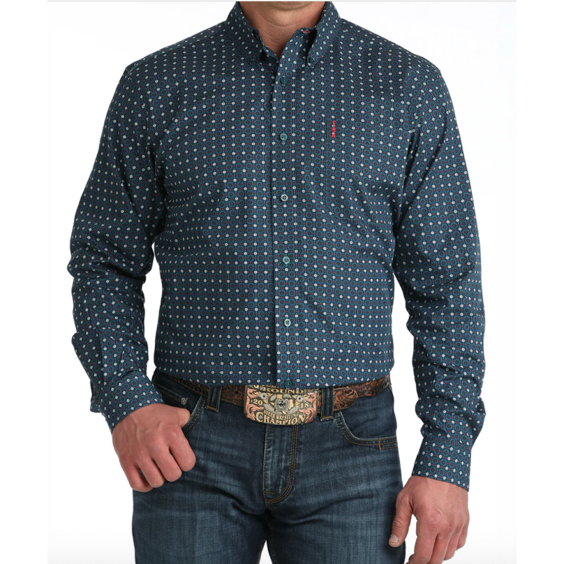 Cinch Men's Long Sleeve Button Down Western Shirt