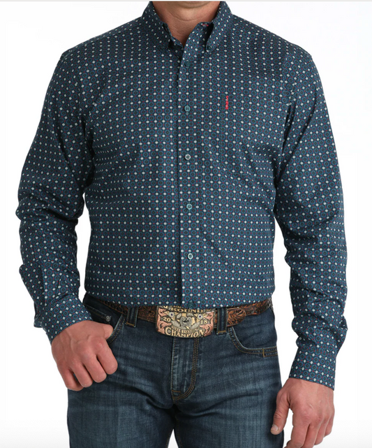 Cinch Men's Long Sleeve Button Down Western Shirt
