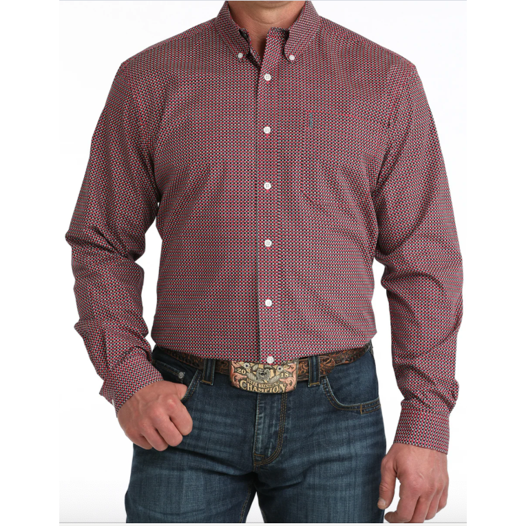 Cinch Men's Long Sleeve Button Down Western Shirt