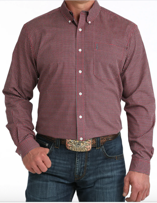 Cinch Men's Long Sleeve Button Down Western Shirt