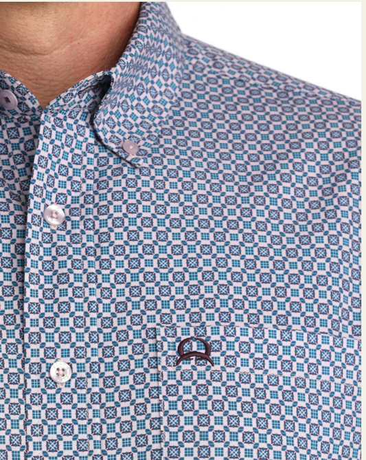 Cinch Men's Arenaflex Short Sleeve Button Down Western Shirt