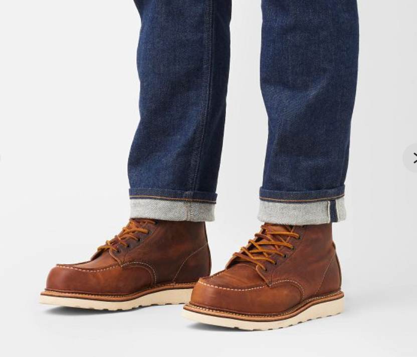Red Wing Heritage Men's 1907 Iconic Classic 6 Inch Moccasin Toe Casual Boot