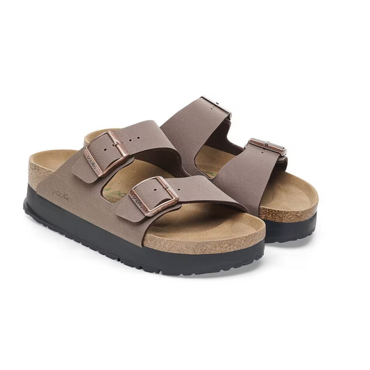 Birkenstock Birkenstock Women's Arizona 2 Strap Flex Platform Sandal Mocha, Size: 36, Width: N, nan: nan