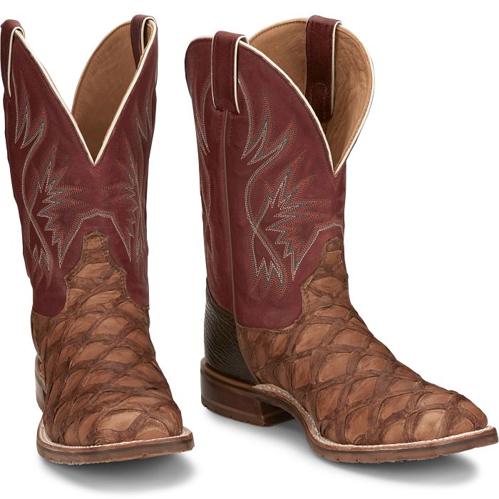 Tony Lama Men's Prescott Exotic Pirarucu