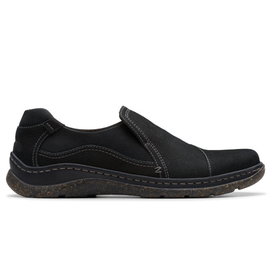Clarks Women's Orlene Slip Casual Shoe - Black Leather (26182990) - view 1