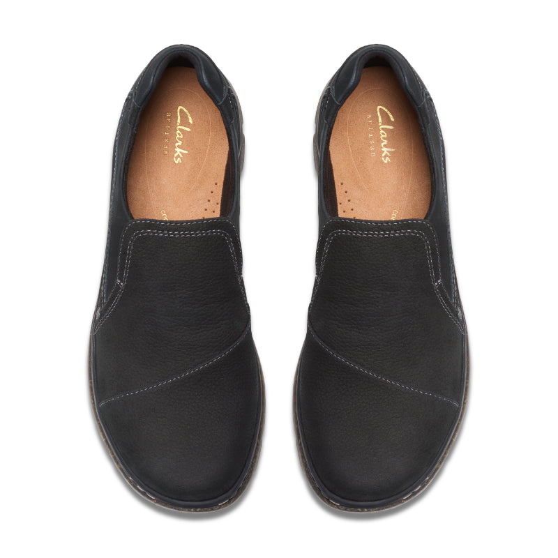 Clarks Women's Orlene Slip Casual Shoe - Black Leather (26182990) - view 6