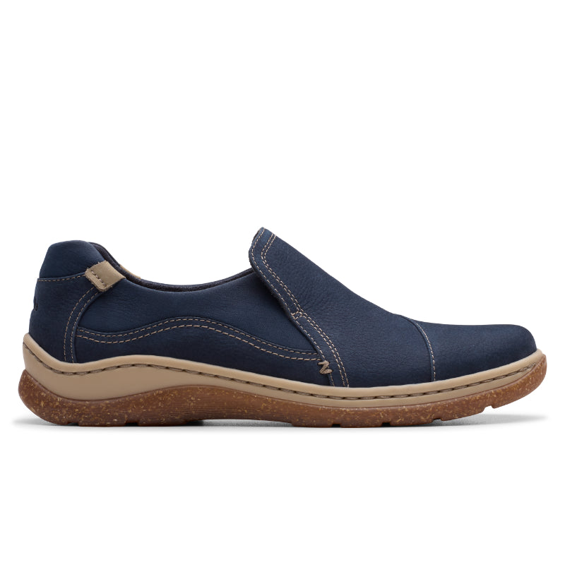 Clarks Women's Orlene Slip Casual Shoe - Navy Nubuck (26182987) - view 1
