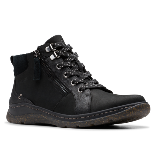 Clarks Women's Orlene Top Waterproof Boot - Black Leather (26182991) - view 2