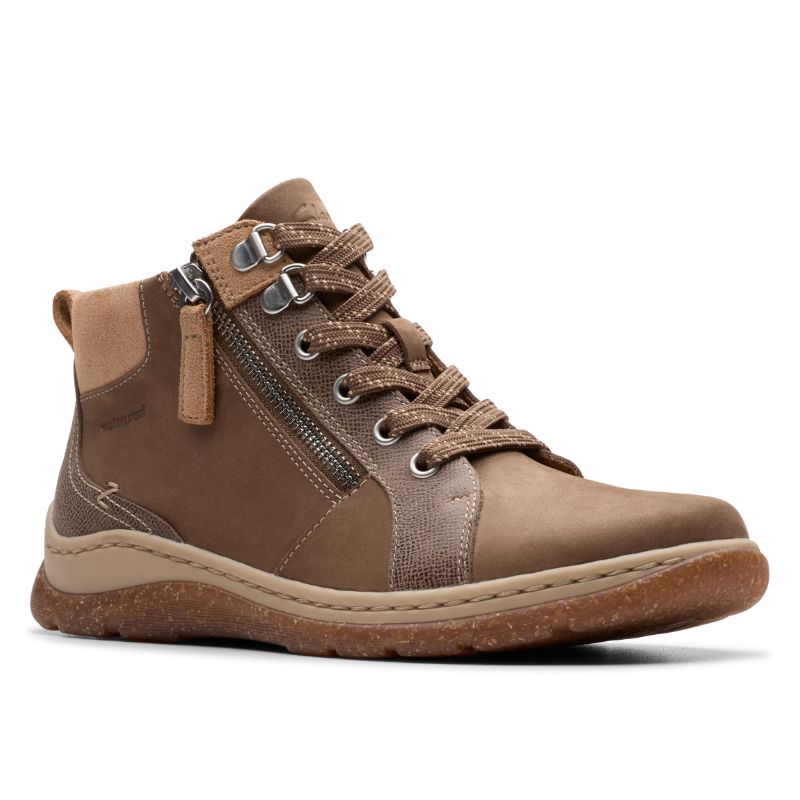 Clarks Women's Orlene Top Waterproof Boot - Dark Sand Nubuck (26182993) - view 2